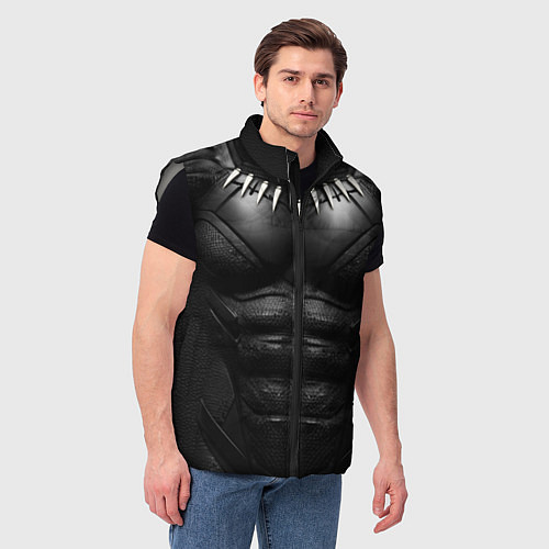 Мужской жилет Костюм черной пантеры / 3D-Светло-серый – фото 3