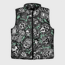 Мужской жилет Самурай и черепа с масками