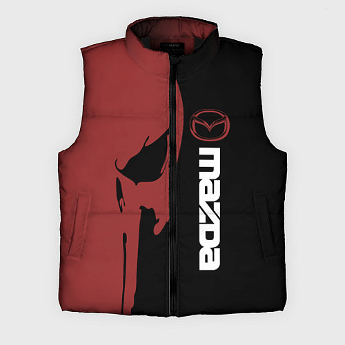 Мужской жилет Mazda и череп / 3D-Черный – фото 1