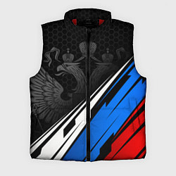 Мужской жилет Россия - абстракция, цвет: 3D-красный