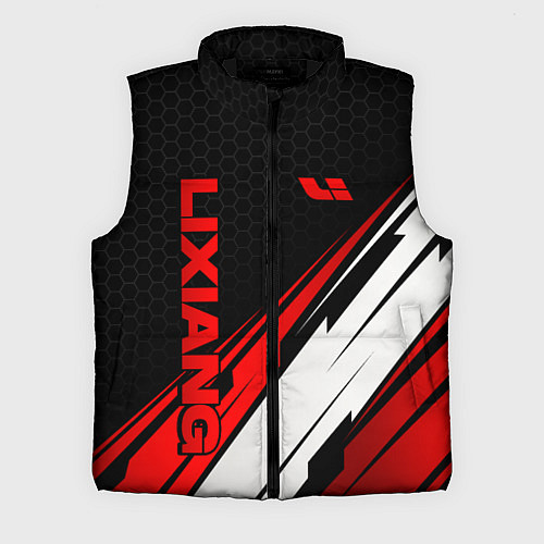 Мужской жилет Lixiang - красная абстракция / 3D-Черный – фото 1