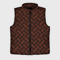 Мужской жилет Чёрно-оранжевый текстурированный лоскуты, цвет: 3D-черный