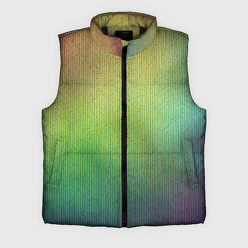 Мужской жилет Цветной металл с градиентом / 3D-Черный – фото 1