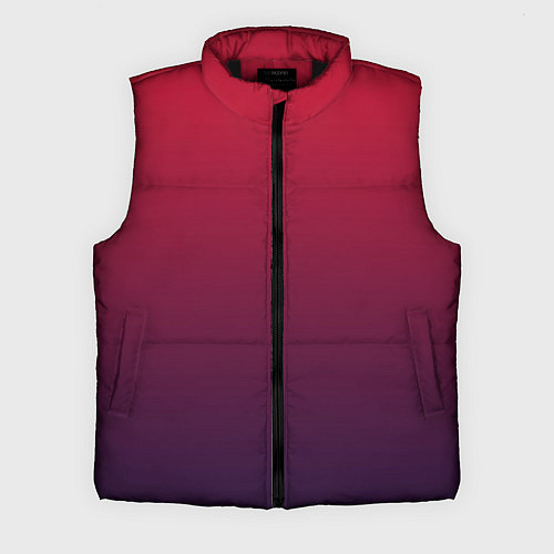 Мужской жилет Градиент Witching hour малиново-фиолетовый / 3D-Черный – фото 1