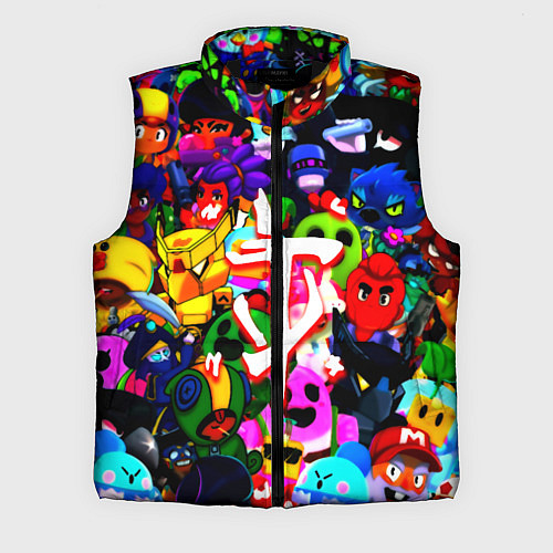 Мужской жилет Doom x brawl stars / 3D-Черный – фото 1