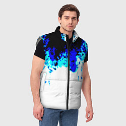 Мужской жилет Синяя кровь андроида, цвет: 3D-светло-серый — фото 2