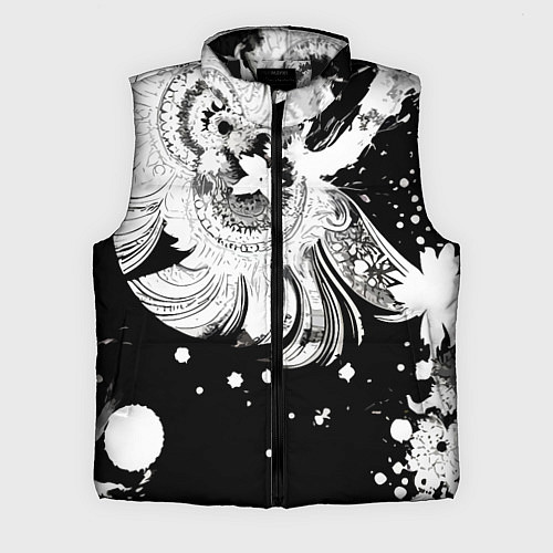 Мужской жилет Абстрактная экспрессивная композиция / 3D-Черный – фото 1