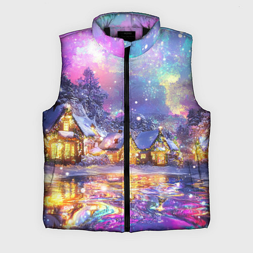 Мужской жилет Настроение рождества / 3D-Черный – фото 1