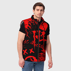 Мужской жилет Lil peep monster energy, цвет: 3D-светло-серый — фото 2