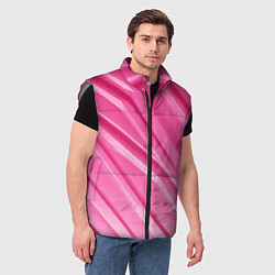 Мужской жилет Розовый пластик, цвет: 3D-светло-серый — фото 2