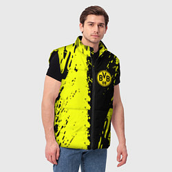 Мужской жилет Borussia краски текстура, цвет: 3D-черный — фото 2