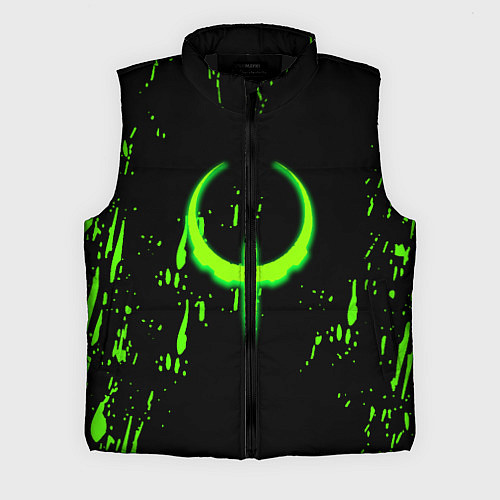Мужской жилет Quake брызги кислотных красок / 3D-Черный – фото 1