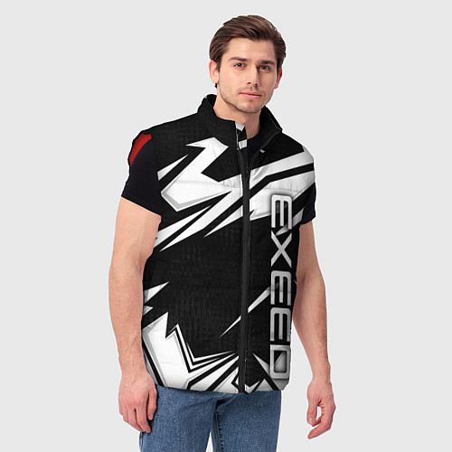 Мужской жилет Exeed - белые линии / 3D-Красный – фото 3