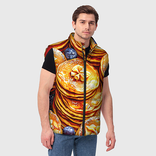 Мужской жилет Блинчики / 3D-Красный – фото 3