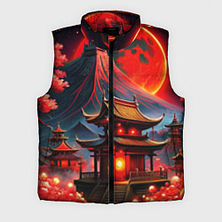 Мужской жилет Japan red nature, цвет: 3D-красный
