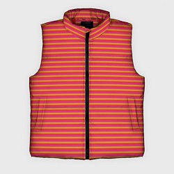 Мужской жилет Полосы красный розовый и оранжевый