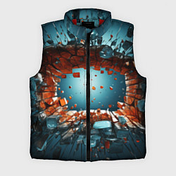 Мужской жилет Объемная дыра из частиц, цвет: 3D-красный