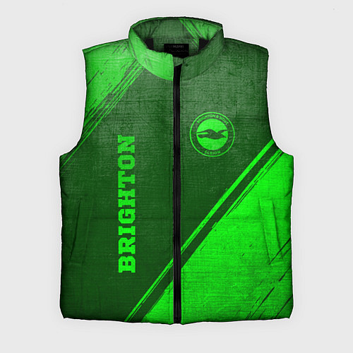 Мужской жилет Brighton - green gradient вертикально / 3D-Черный – фото 1