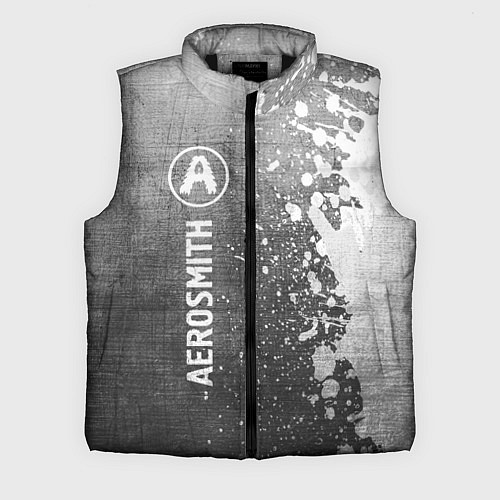 Мужской жилет Aerosmith - grey gradient по-вертикали / 3D-Черный – фото 1