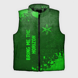 Мужской жилет Bring Me the Horizon - green gradient вертикально