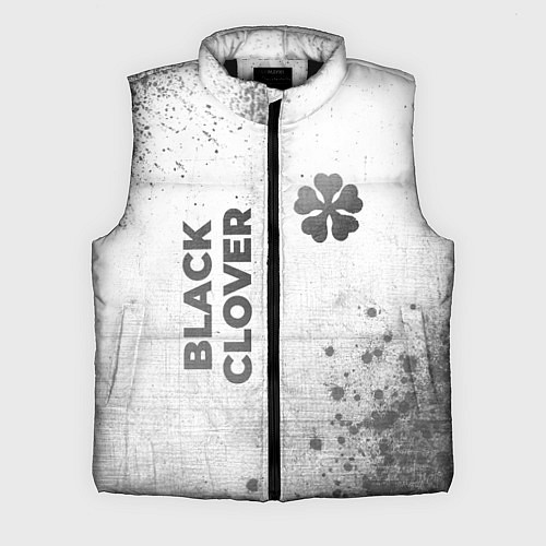 Мужской жилет Black Clover - white gradient вертикально / 3D-Черный – фото 1