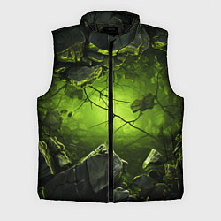 Мужской жилет Зеленые разбитые плиты