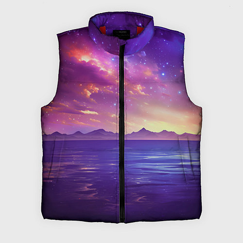 Мужской жилет Волшебная галактика / 3D-Красный – фото 1
