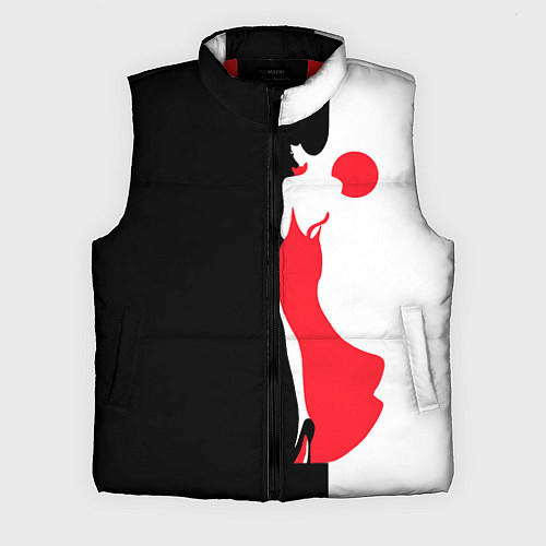 Мужской жилет Девушка в красном платье / 3D-Красный – фото 1