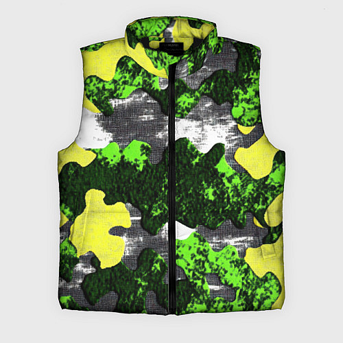 Мужской жилет Камуфляж из брызг краски / 3D-Черный – фото 1