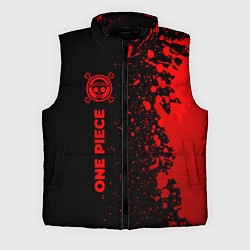 Мужской жилет One Piece - red gradient по-вертикали