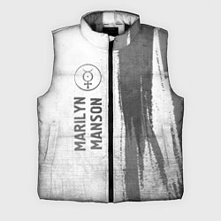 Мужской жилет Marilyn Manson - white gradient по-вертикали