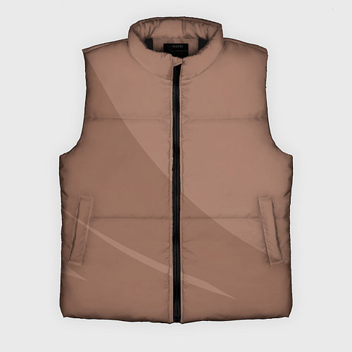 Мужской жилет Мокко Мусс однотонный с полосой / 3D-Черный – фото 1