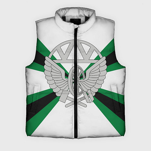 Мужской жилет Железнодорожные войска / 3D-Черный – фото 1