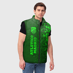 Мужской жилет Atletico Madrid - green gradient по-вертикали, цвет: 3D-черный — фото 2