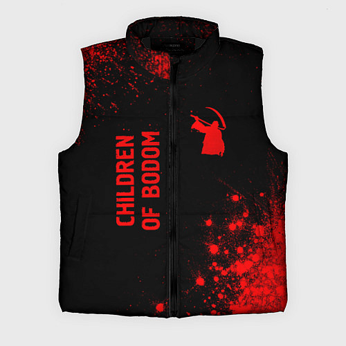 Мужской жилет Children of Bodom - red gradient вертикально / 3D-Черный – фото 1