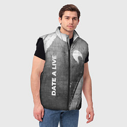 Мужской жилет Date A Live - grey gradient вертикально, цвет: 3D-черный — фото 2