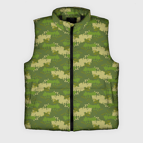 Мужской жилет Зеленый камуфляж / 3D-Черный – фото 1