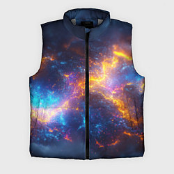 Мужской жилет Космическая текстура фон, цвет: 3D-светло-серый