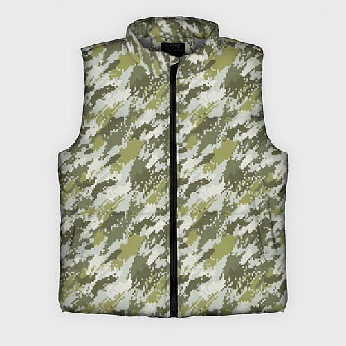 Мужской жилет Пиксельный камуфляж / 3D-Светло-серый – фото 1