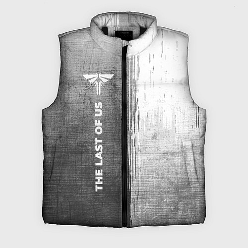 Мужской жилет The Last Of Us - grey gradient по-вертикали / 3D-Черный – фото 1