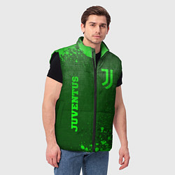 Мужской жилет Juventus - green gradient вертикально, цвет: 3D-черный — фото 2