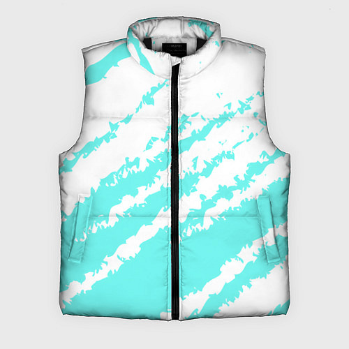Мужской жилет The color is light blue and white / 3D-Черный – фото 1