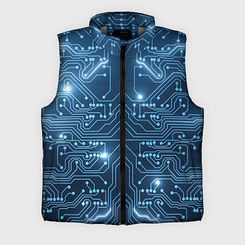 Мужской жилет Системная плата / 3D-Светло-серый – фото 1