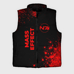 Мужской жилет Mass Effect - red gradient вертикально