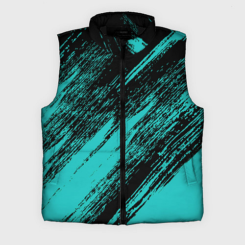 Мужской жилет The color is black and light blue / 3D-Черный – фото 1