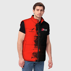 Мужской жилет AUDI quattro black and red, цвет: 3D-черный — фото 2