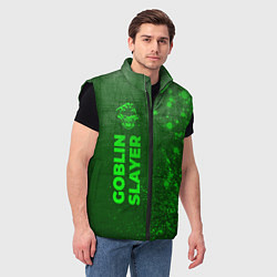 Мужской жилет Goblin Slayer - green gradient по-вертикали, цвет: 3D-черный — фото 2