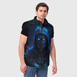 Мужской жилет Человек в маске, цвет: 3D-черный — фото 2