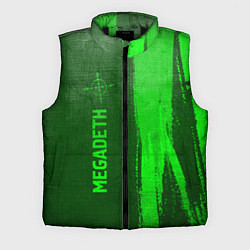 Мужской жилет Megadeth - green gradient по-вертикали