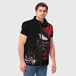 Мужской жилет Веном на красном, цвет: 3D-черный — фото 2